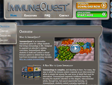 Tablet Screenshot of immunequest.com
